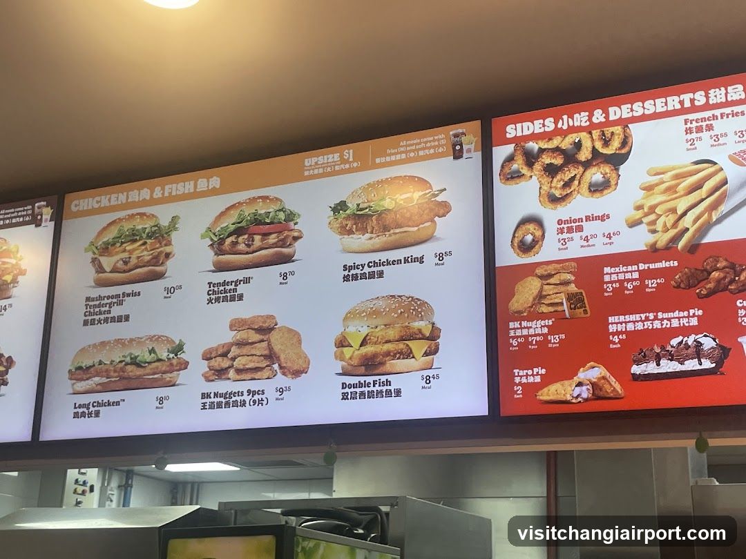 Fast Food Menu Board