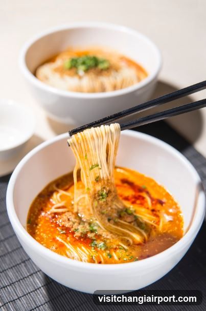 Noodle Bowl with Chopsticks