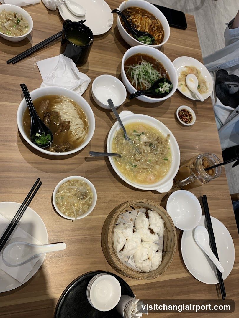 Dining Table with Chinese Cuisine