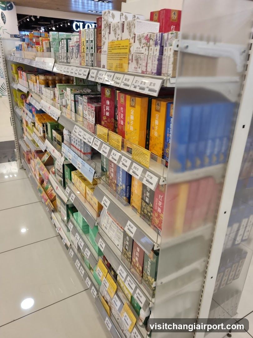 Aisle of packaged products in a store