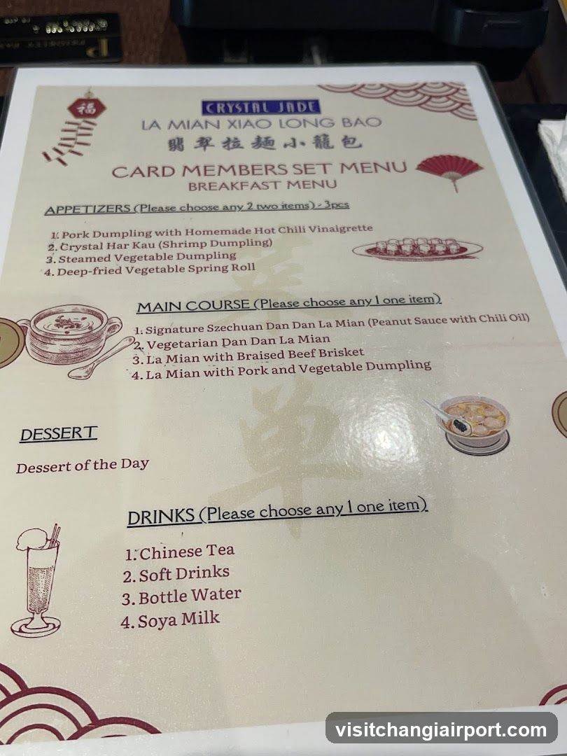 Crystal Jade La Mian Xiao Long Bao Breakfast Menu