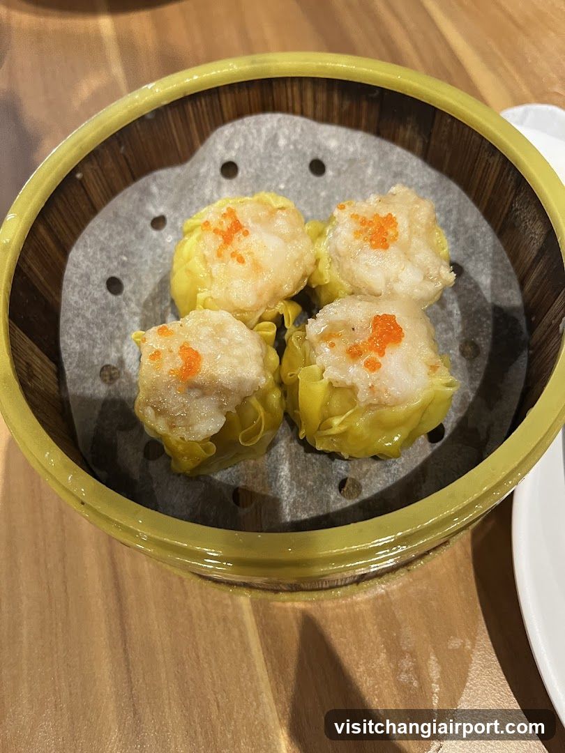 Steamed Dumplings in Bamboo Basket