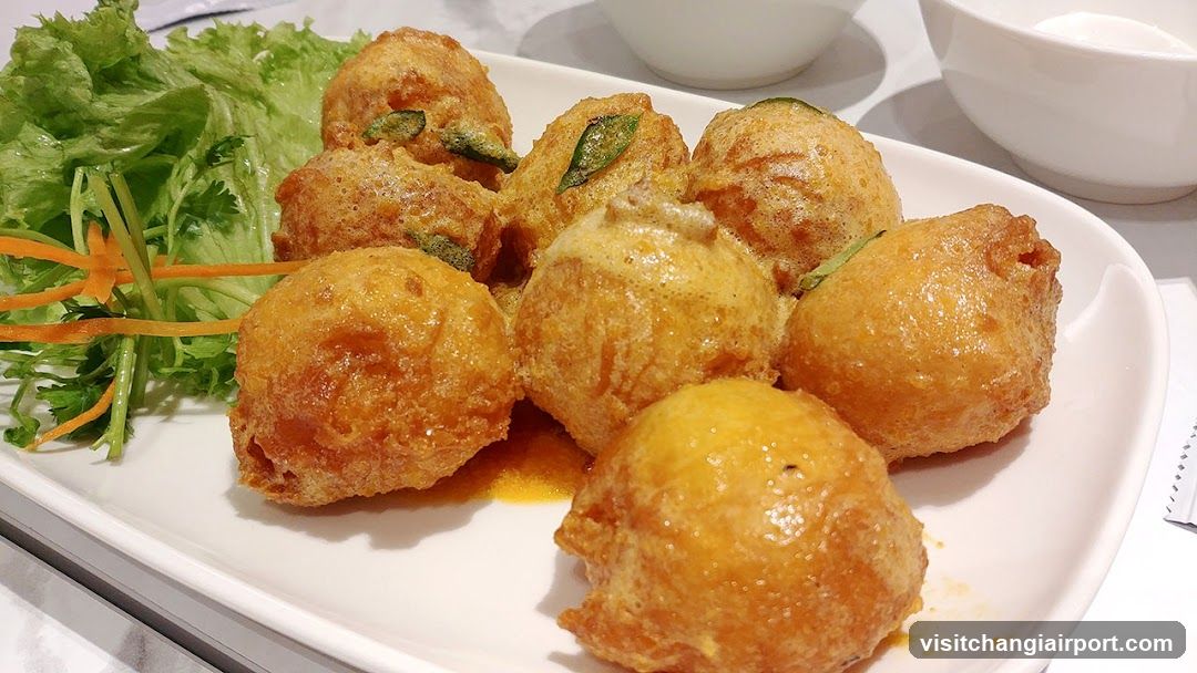 Fried Dumplings with Greens
