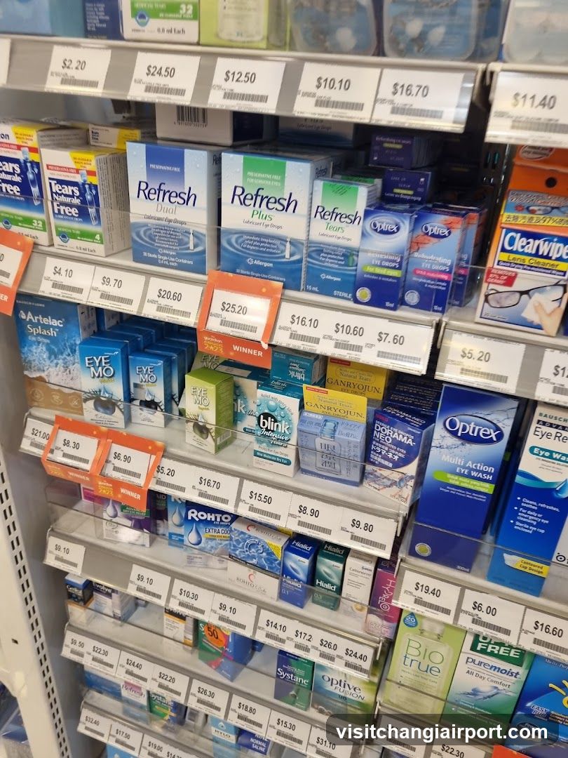 Eye Drop and Eye Care Products Shelf