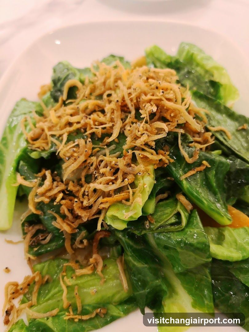 Stir-fried Lettuce with Fried Shallots