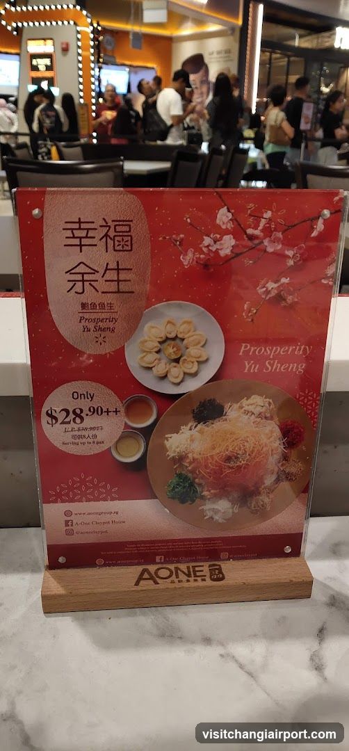 A ONE Chinese Restaurant - Prosperity Yu Sheng Signage