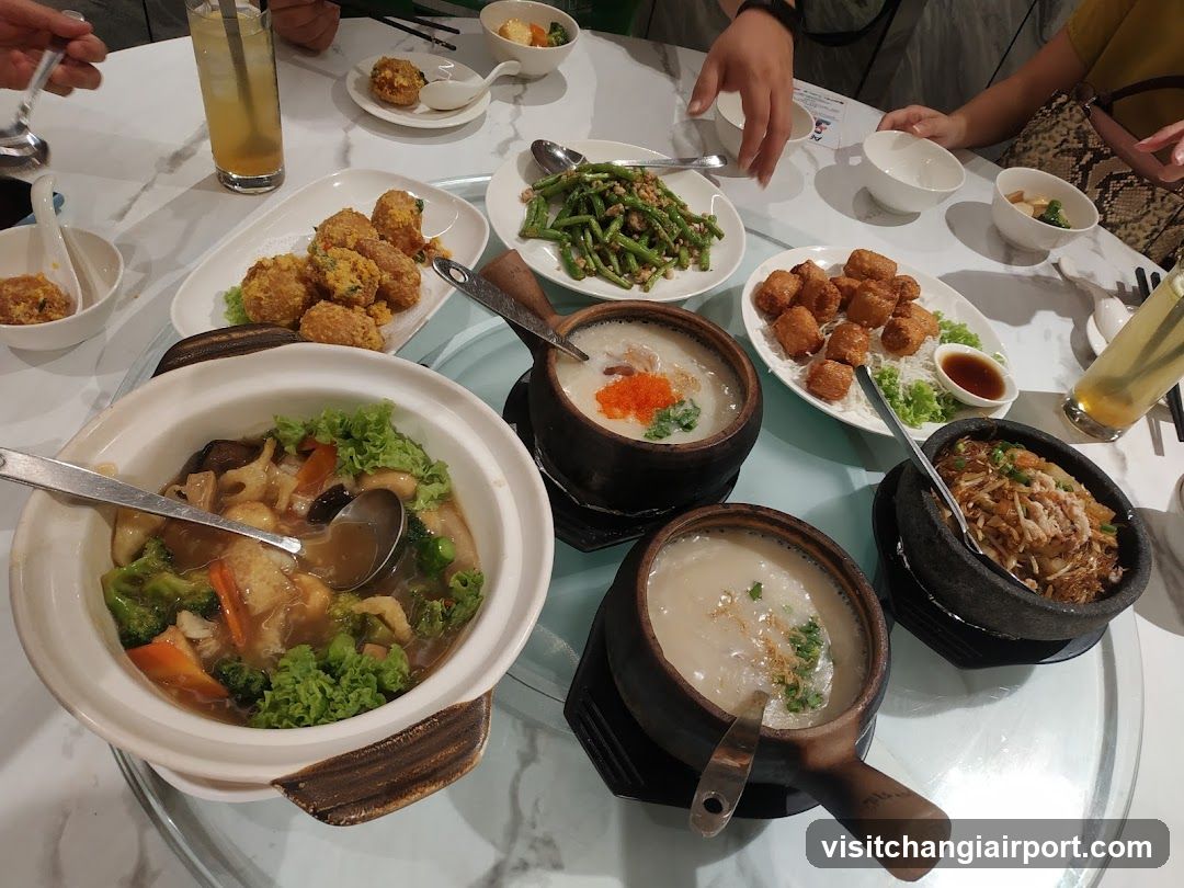 Dining Table with Chinese Cuisine
