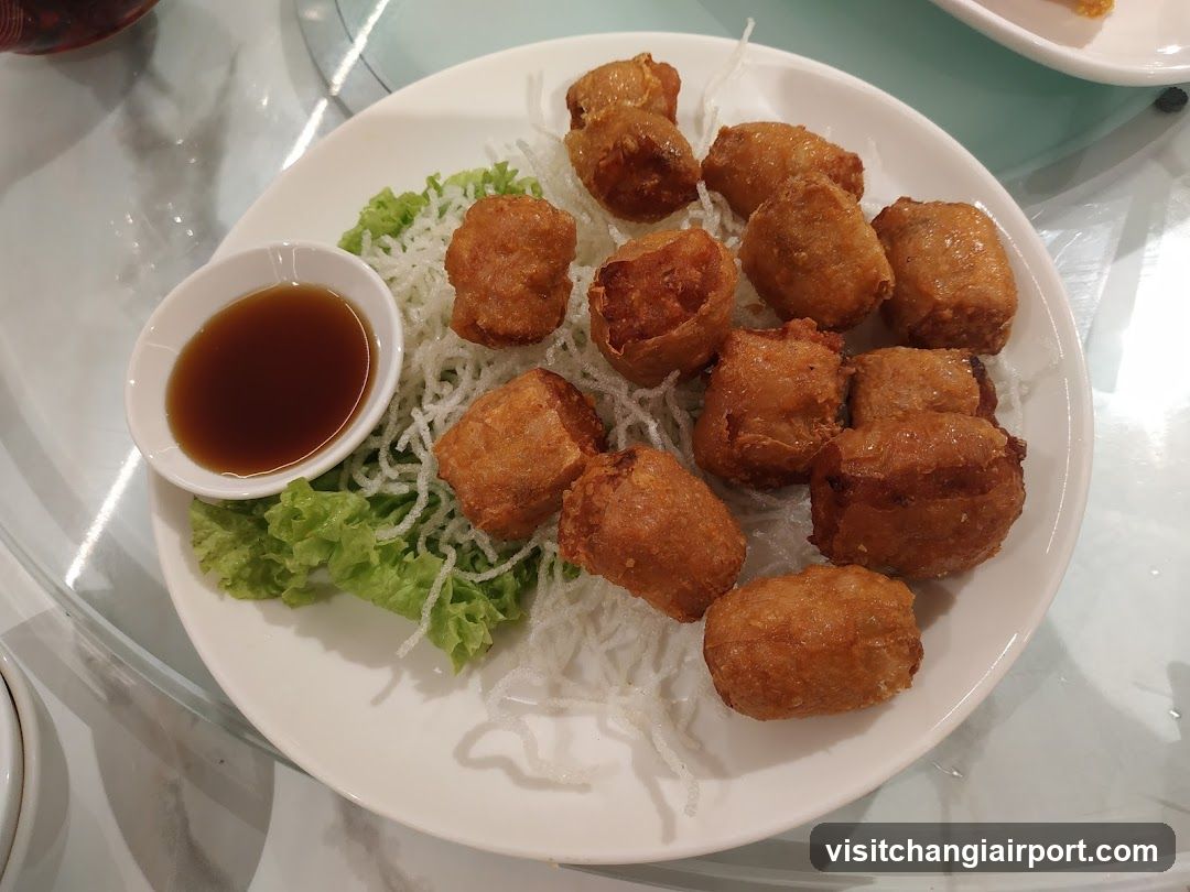 Fried Food Dish with Sauce