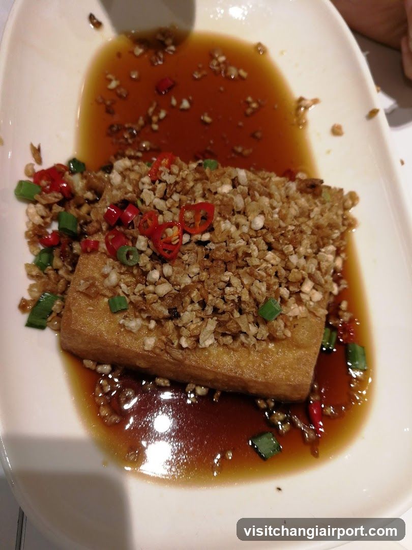Garlic Tofu with Chili Oil