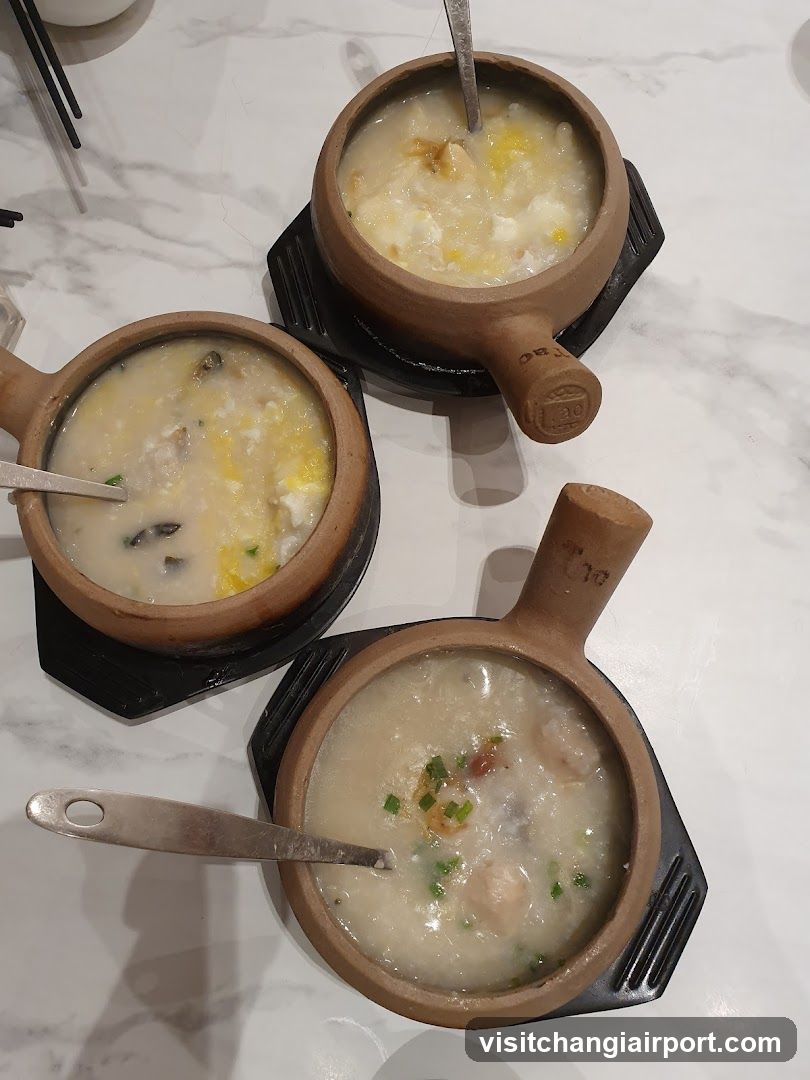 Congee in Clay Pots