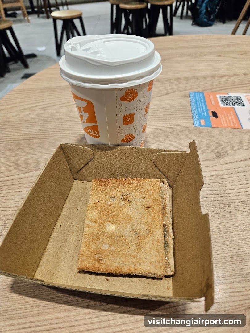 Toasted Sandwich and Coffee Cup