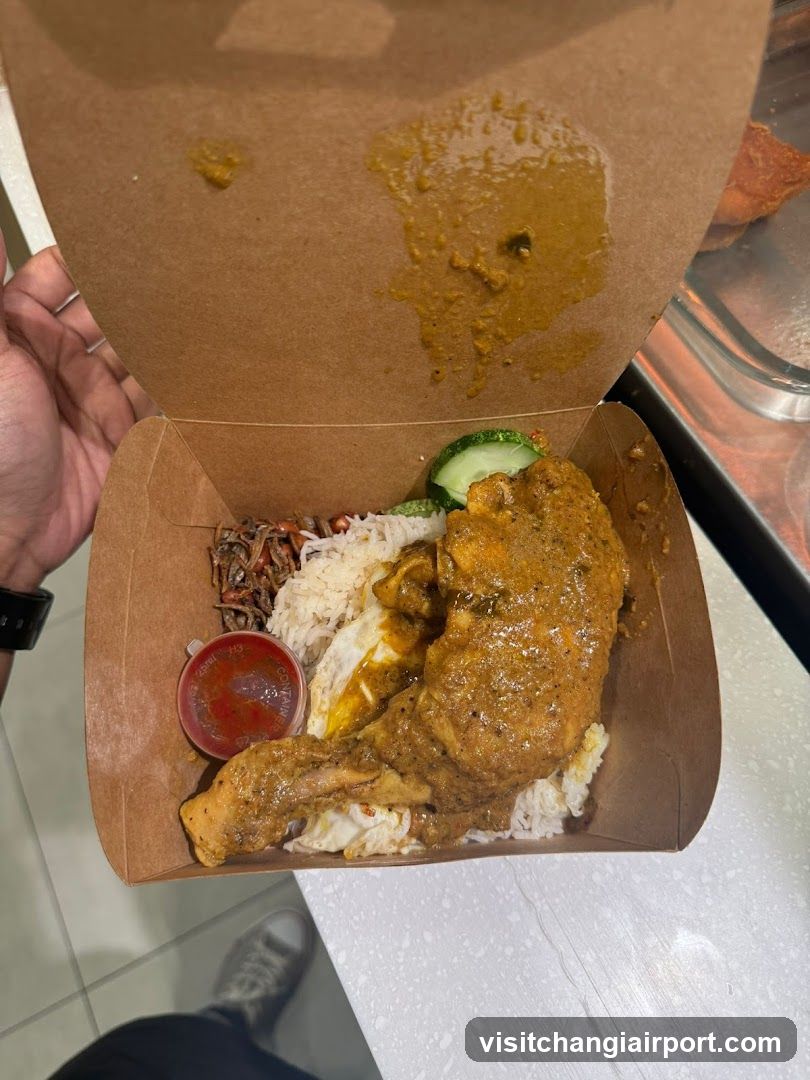 Chicken Rice Meal in Takeout Box