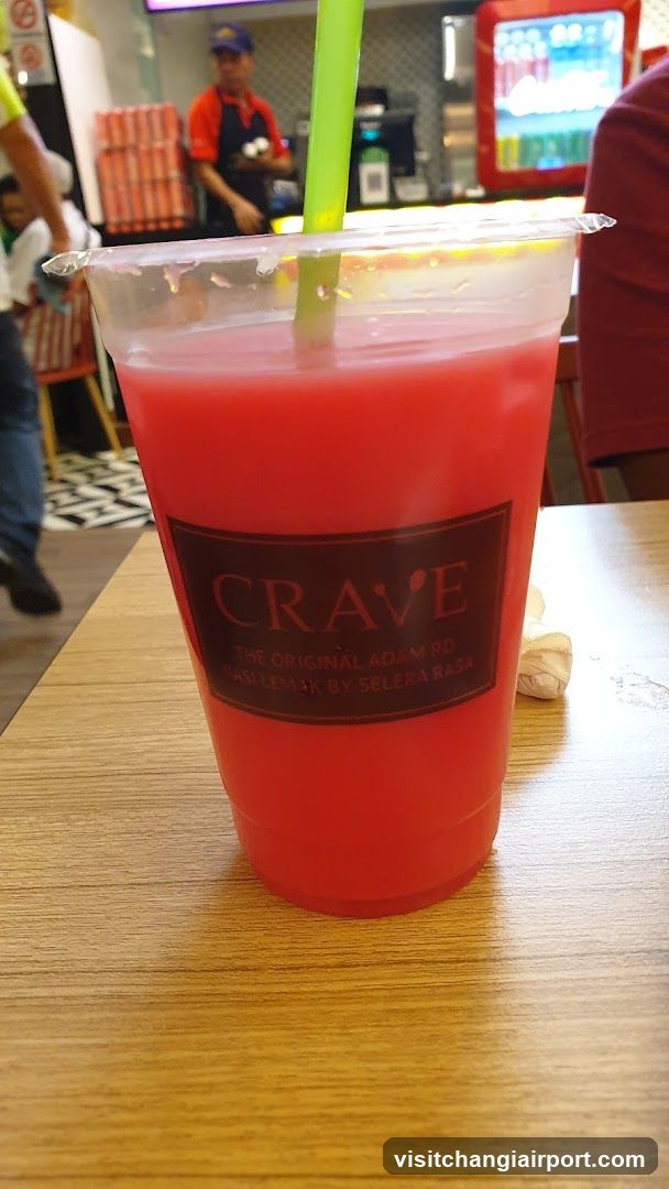 Red Drink in Crave Cup