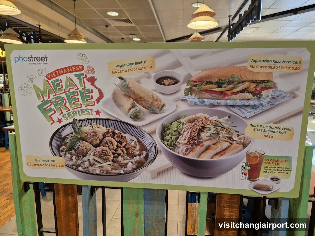 Vietnamese Meat Free Series Menu Board
