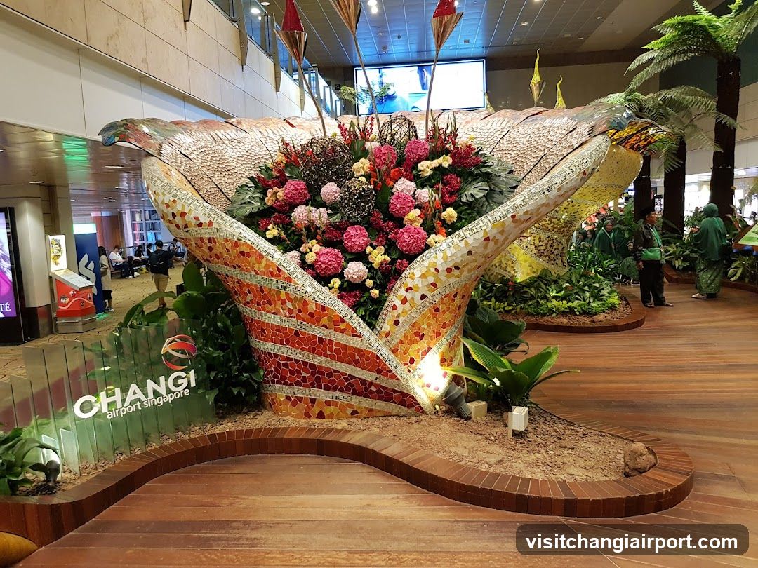 Changi Airport Singapore Interior Display