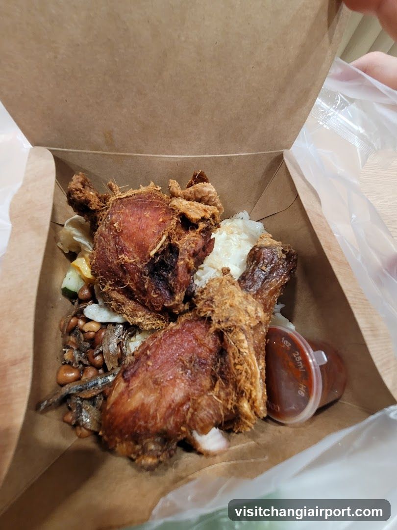Fried Chicken Meal in Paper Box