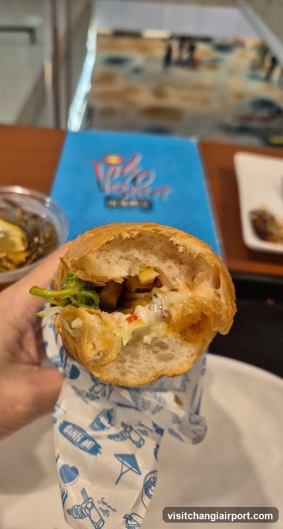 Sandwich with Blue Menu Card