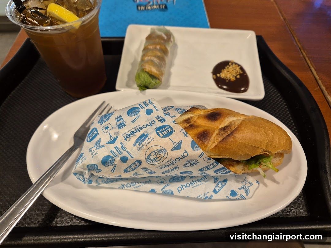 Food Tray with Sandwich and Drink