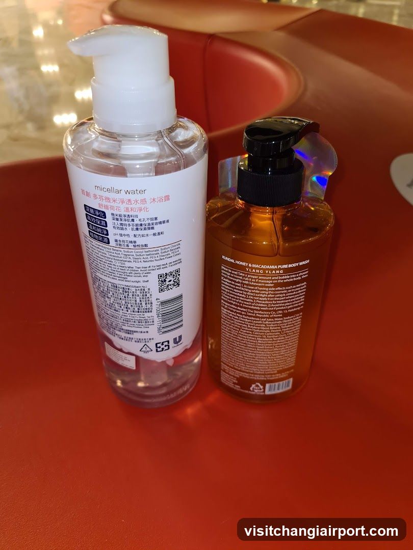 Bottles on Red Surface