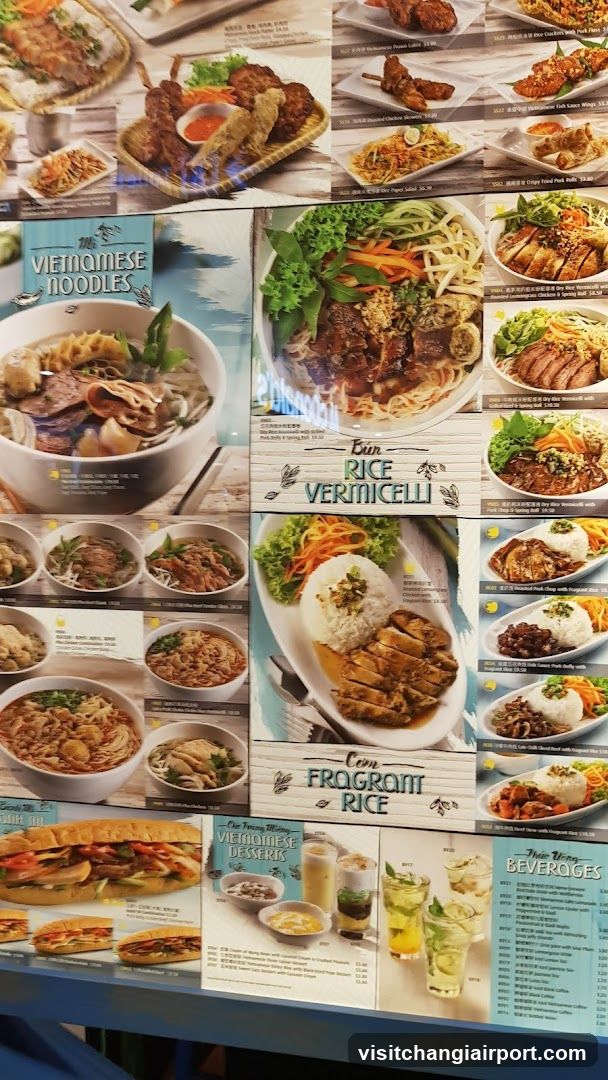 Vietnamese Cuisine Menu Board