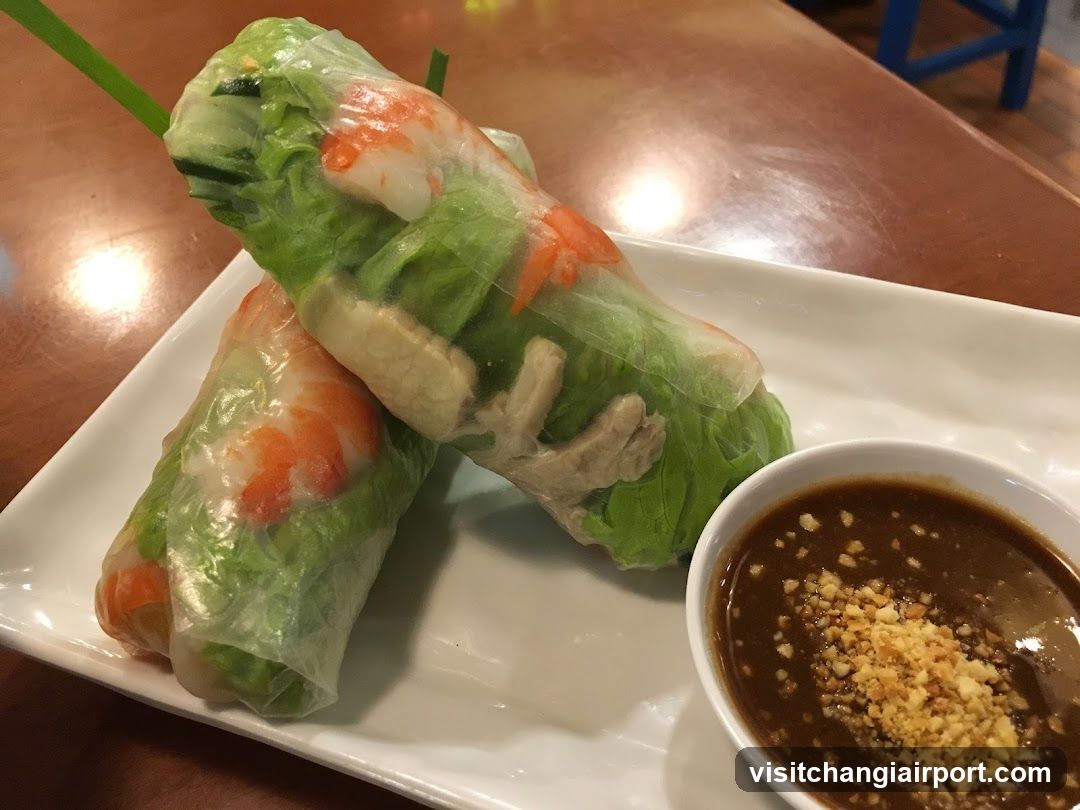Spring Rolls with Peanut Sauce