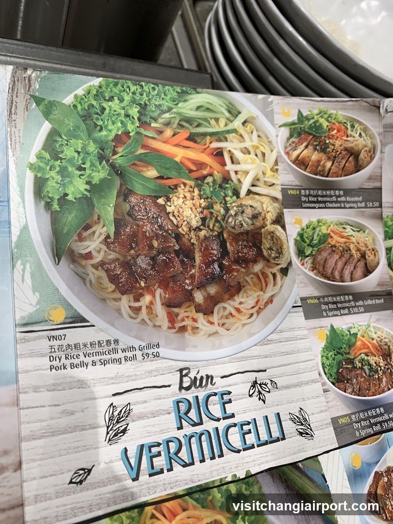 Bun Rice Vermicelli Menu