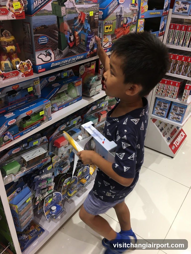 Child in Toy Store Aisle