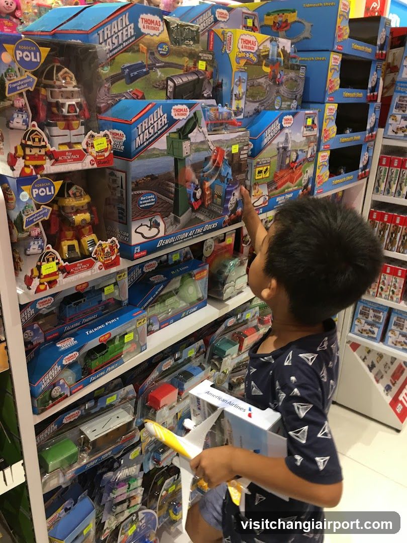 Child in Toy Store Aisle