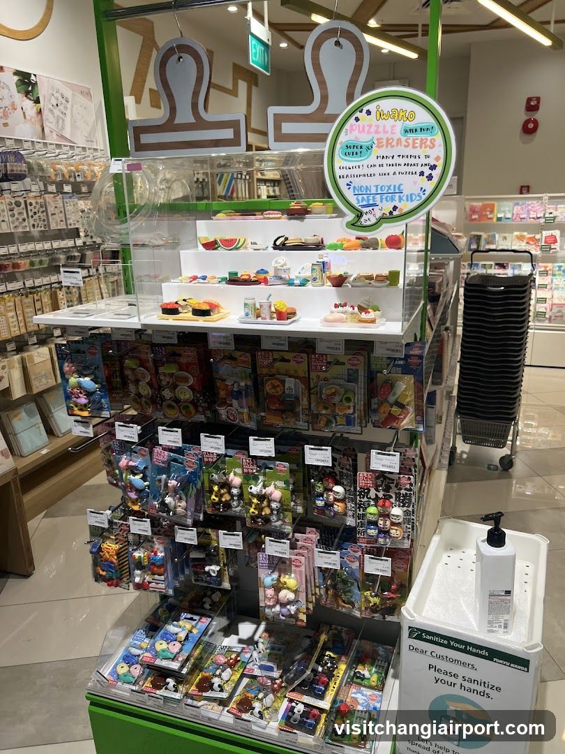 iwako Puzzle Erasers Display