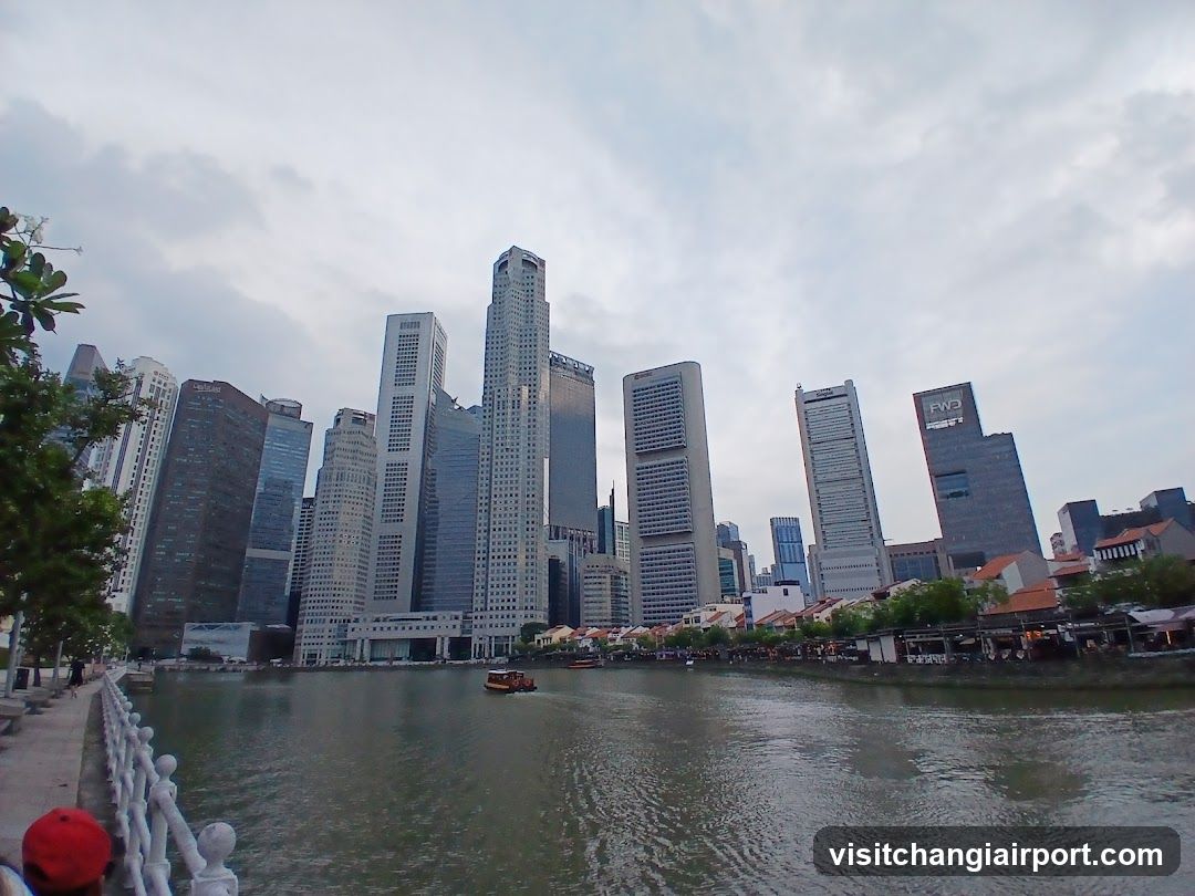 Riverfront Cityscape with Marina Bay Sands