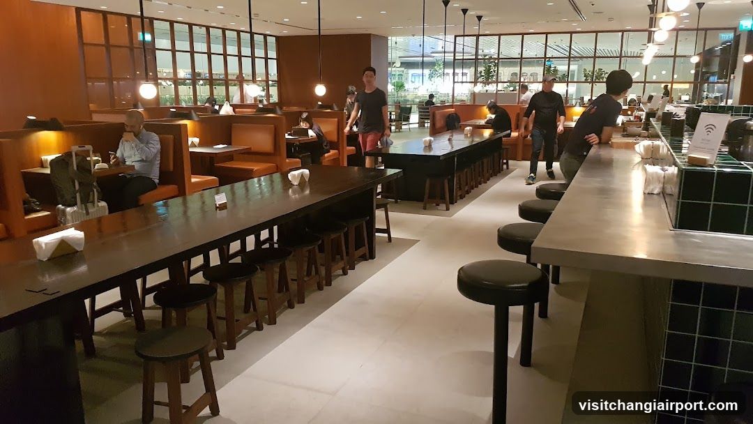 Restaurant Interior with Bar Seating