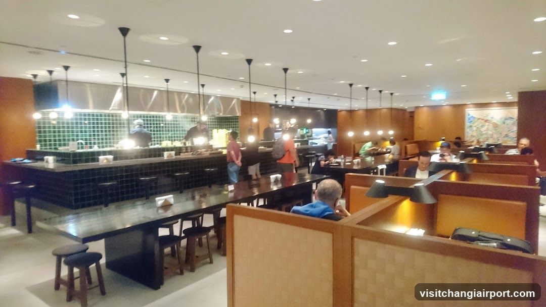 Restaurant Interior with Open Kitchen