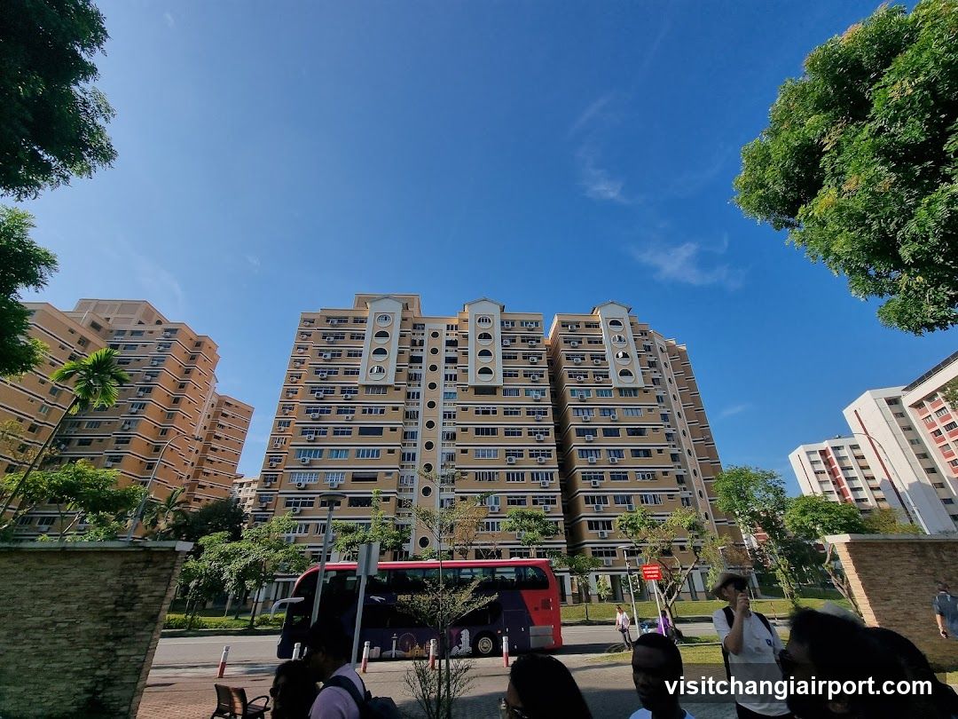Residential Complex with Bus