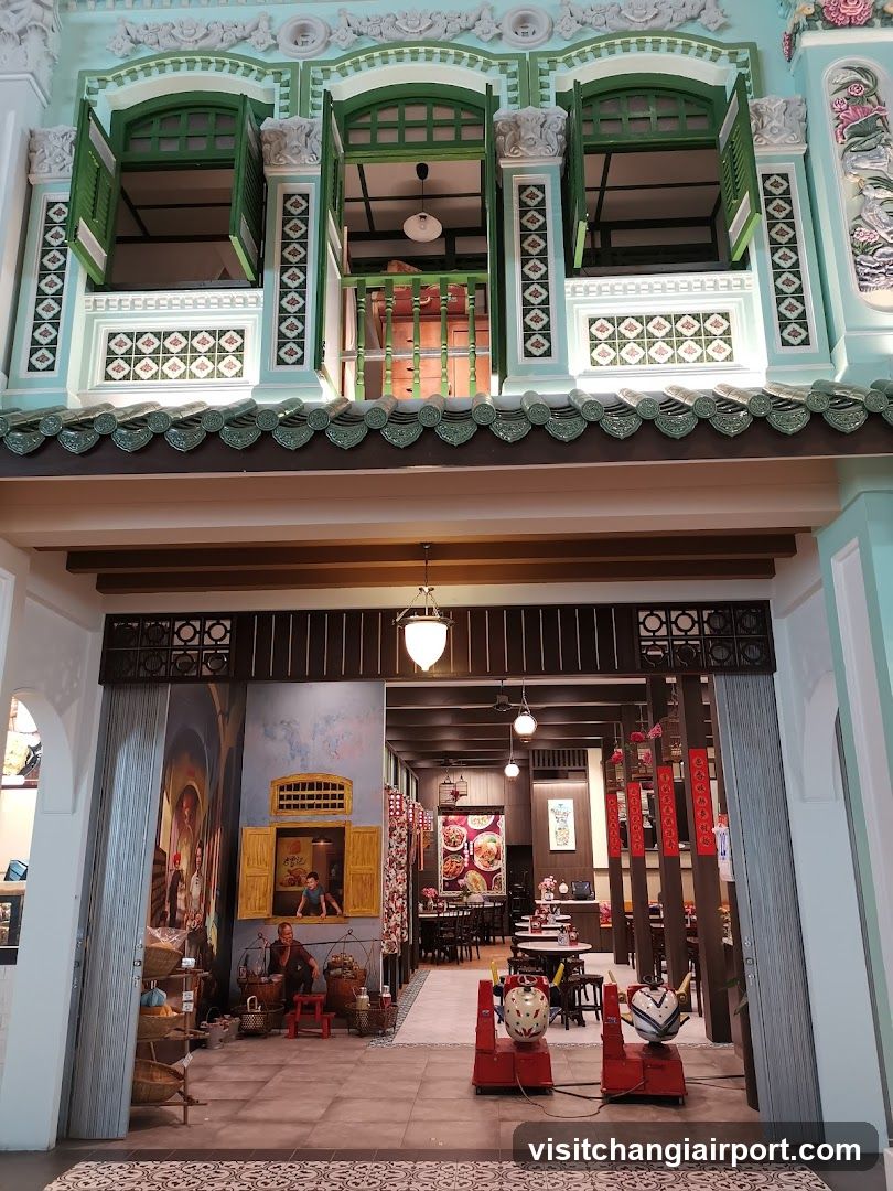 Traditional Shop Interior with Decorative Facade