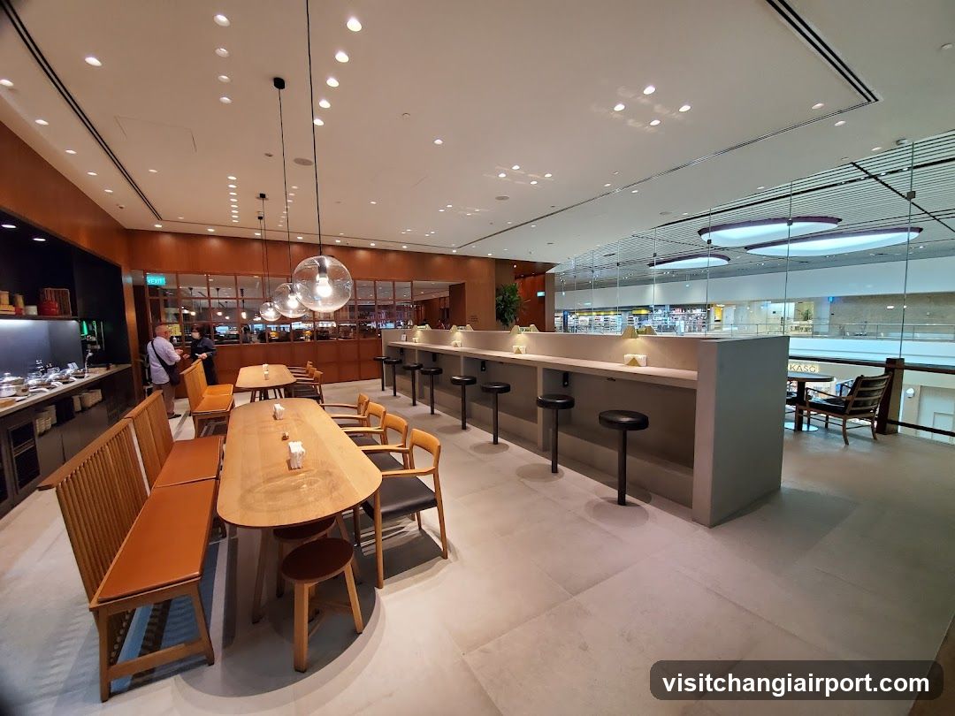 Modern Dining Interior with Bar Area