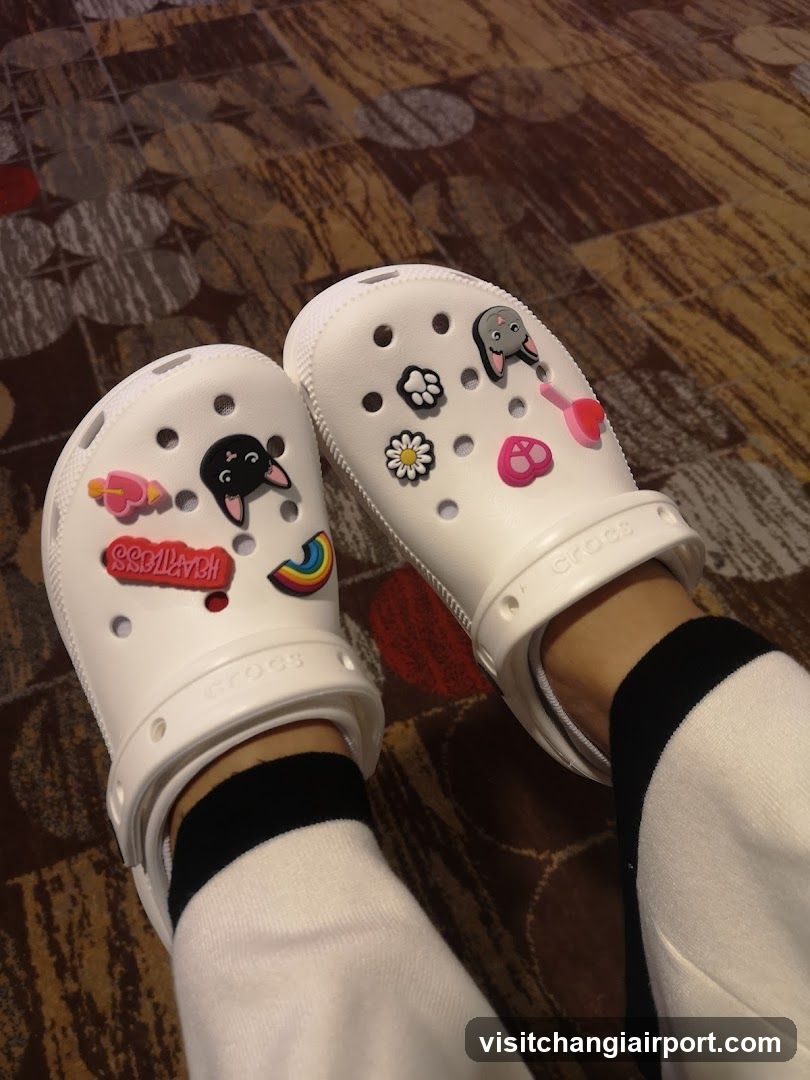 Crocs with charms