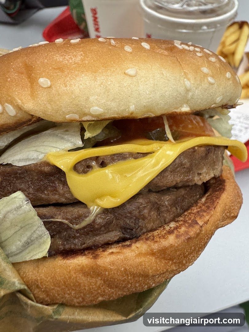Cheeseburger Close-up