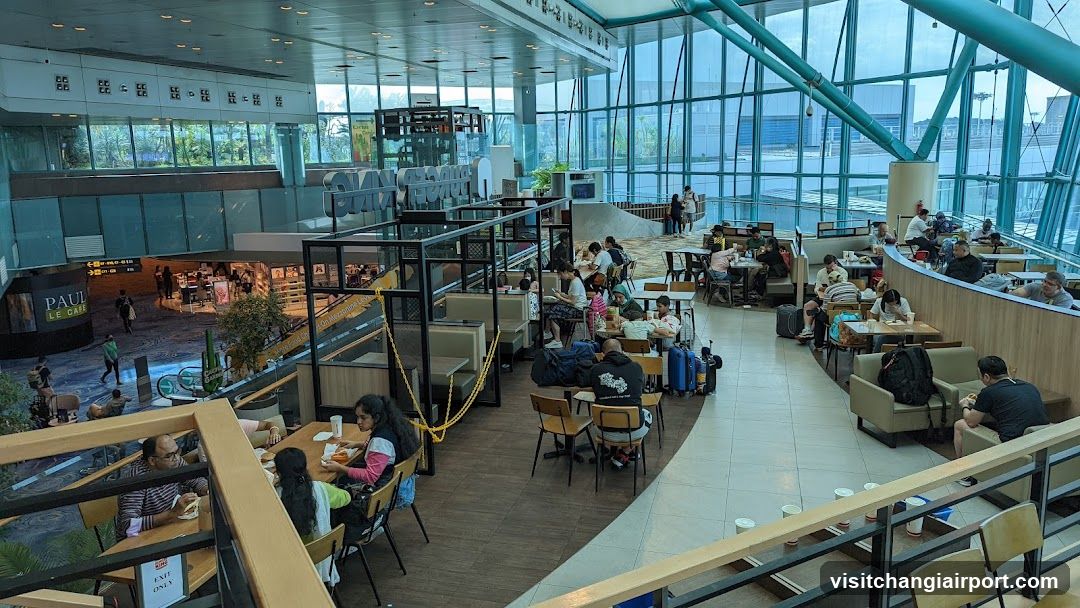 Airport Terminal Food Court Interior