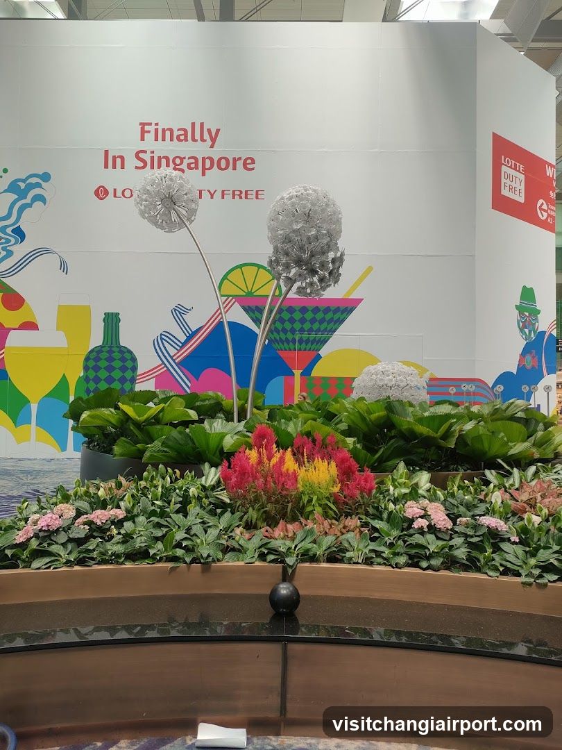 Lotte Duty Free Singapore Launch Display