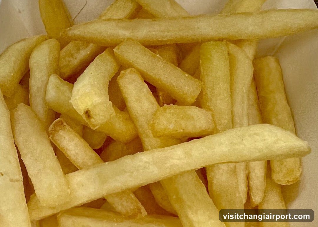 Fries in a container