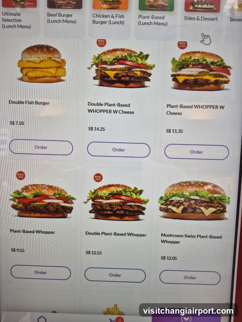 Burger Menu Display