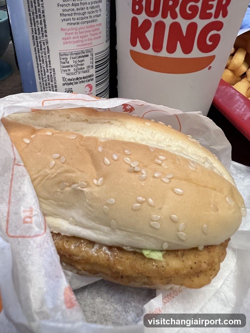 Burger King Sandwich and Drink