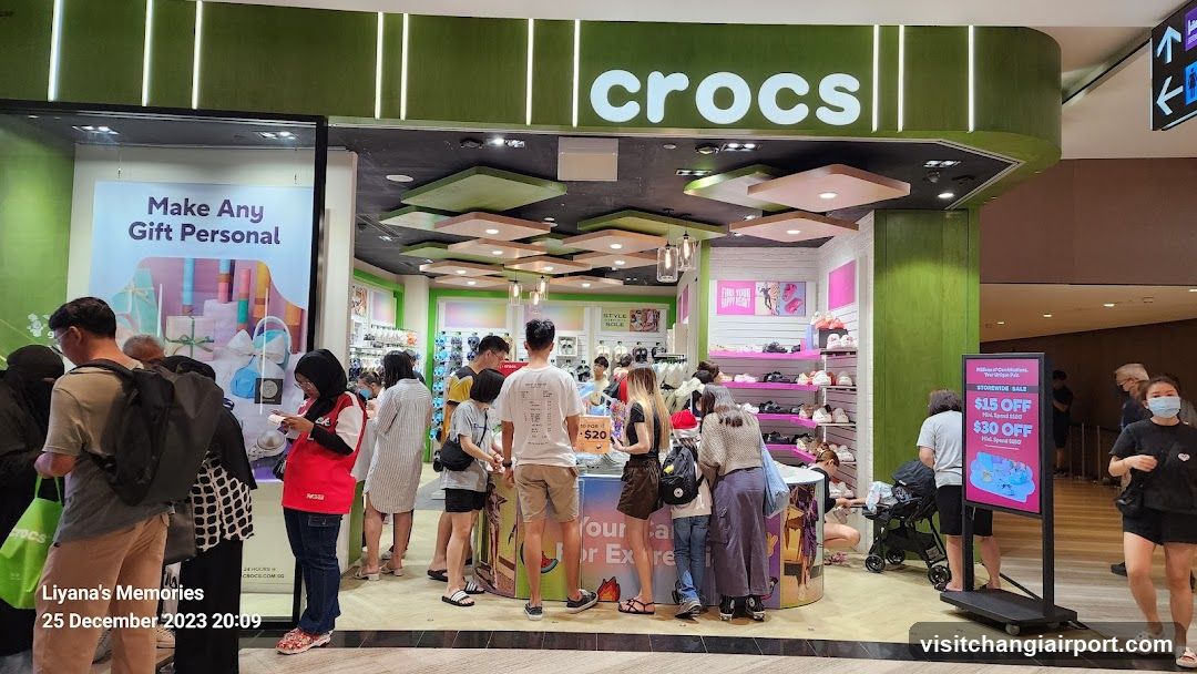 Crocs Store Interior with Customers
