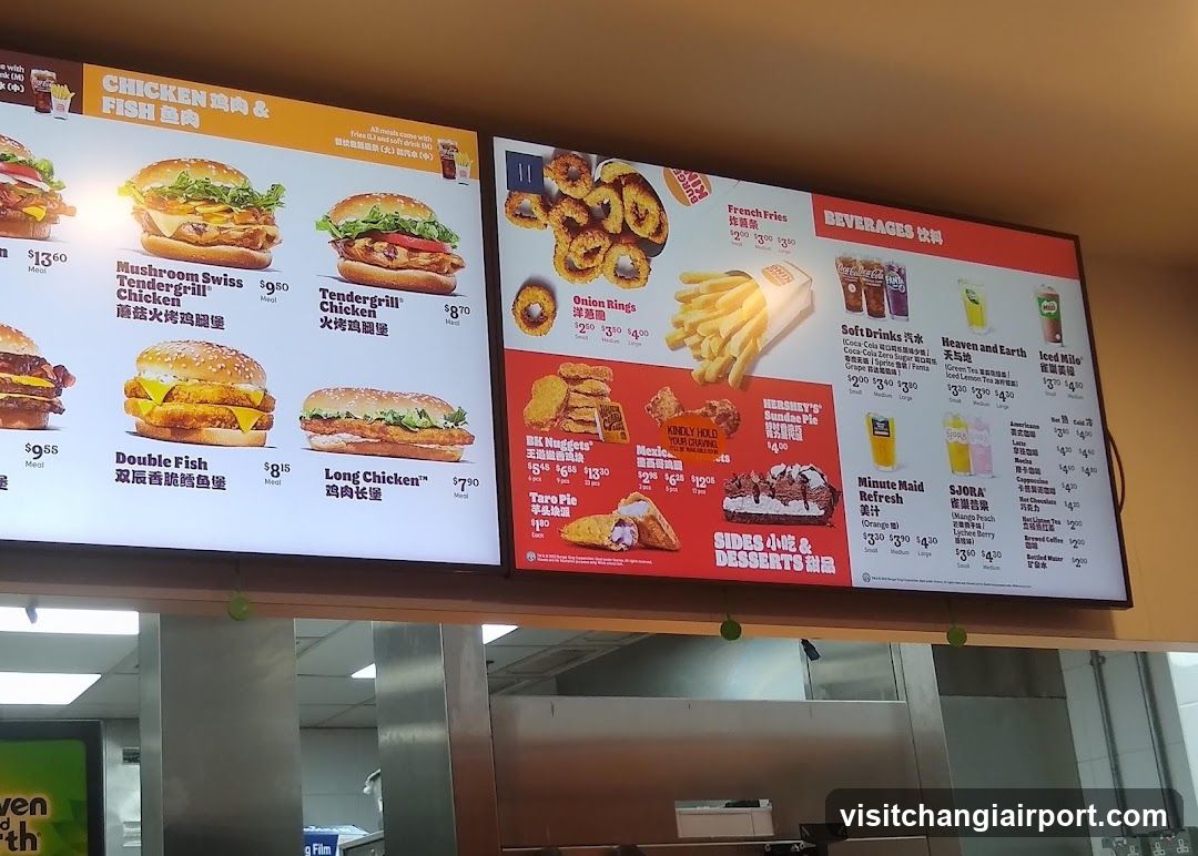 Fast Food Menu Board