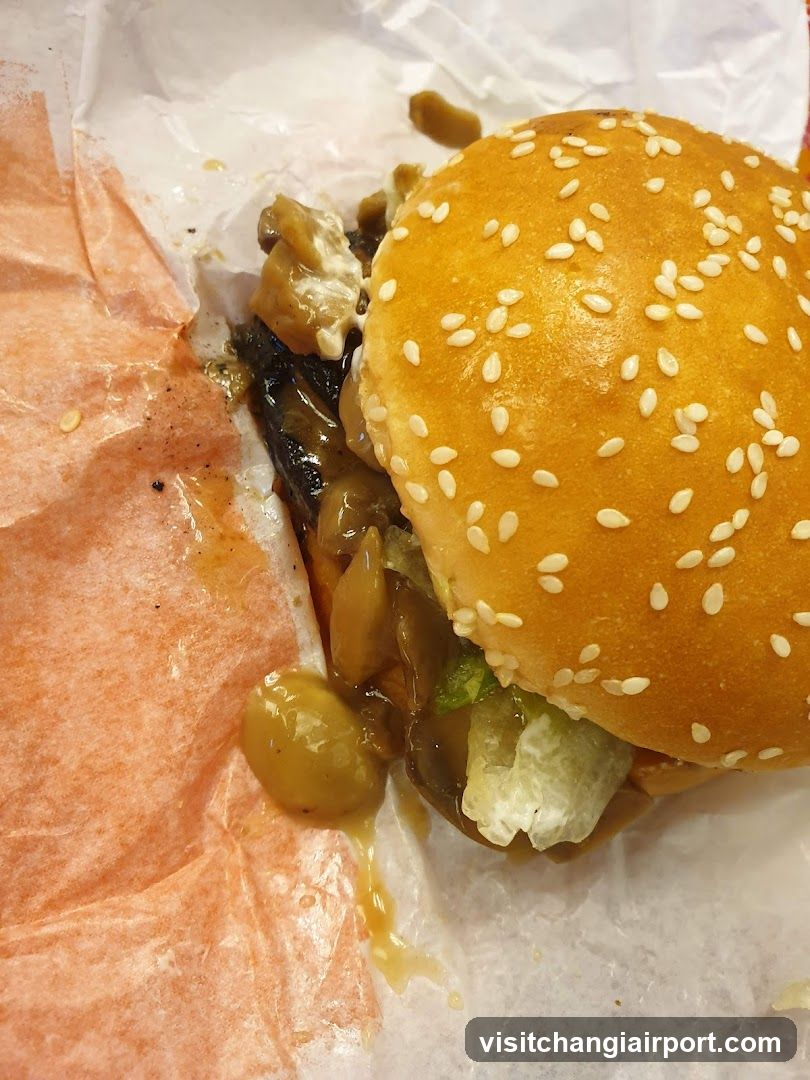 Saucy Burger with Sesame Bun
