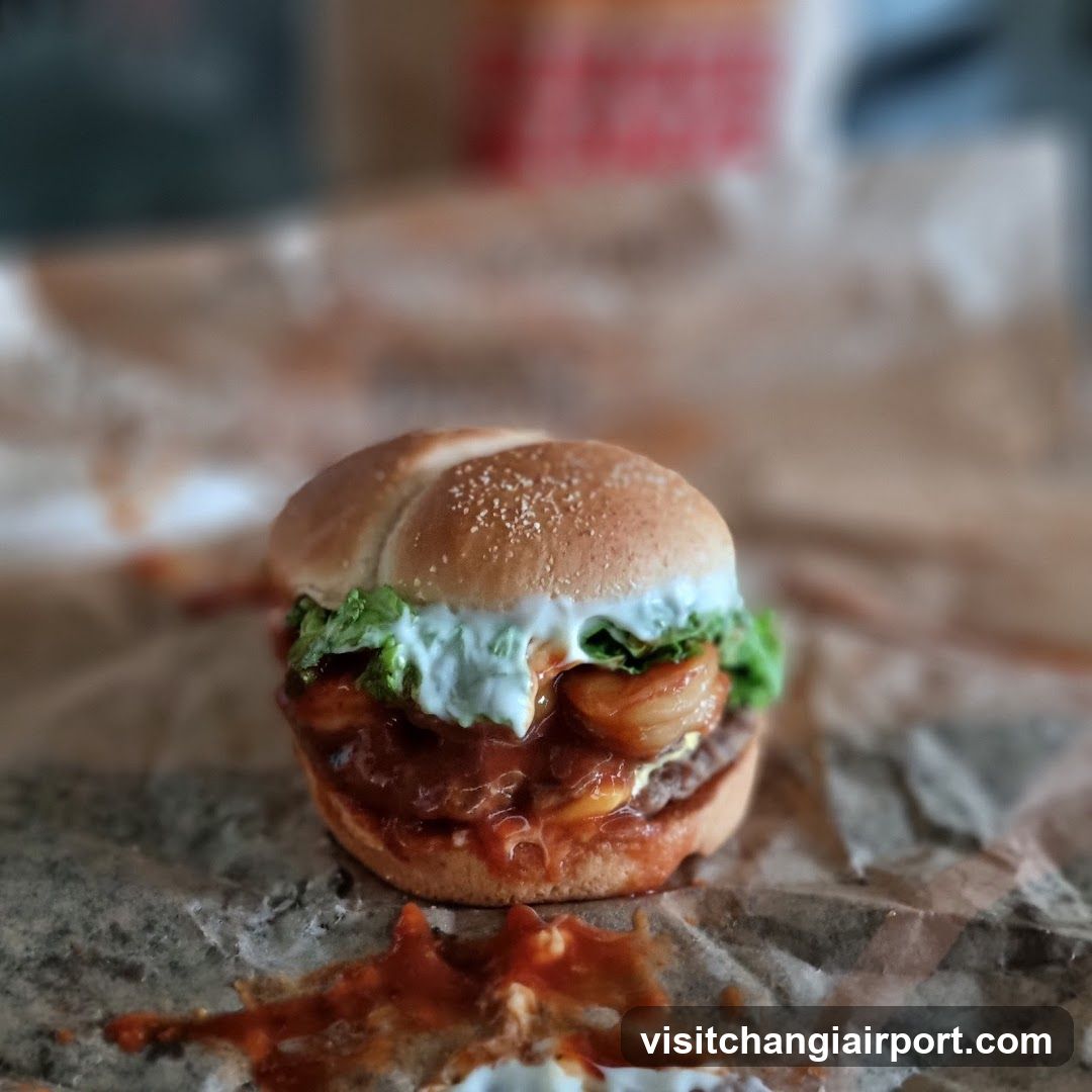Burger with Sauce and Lettuce