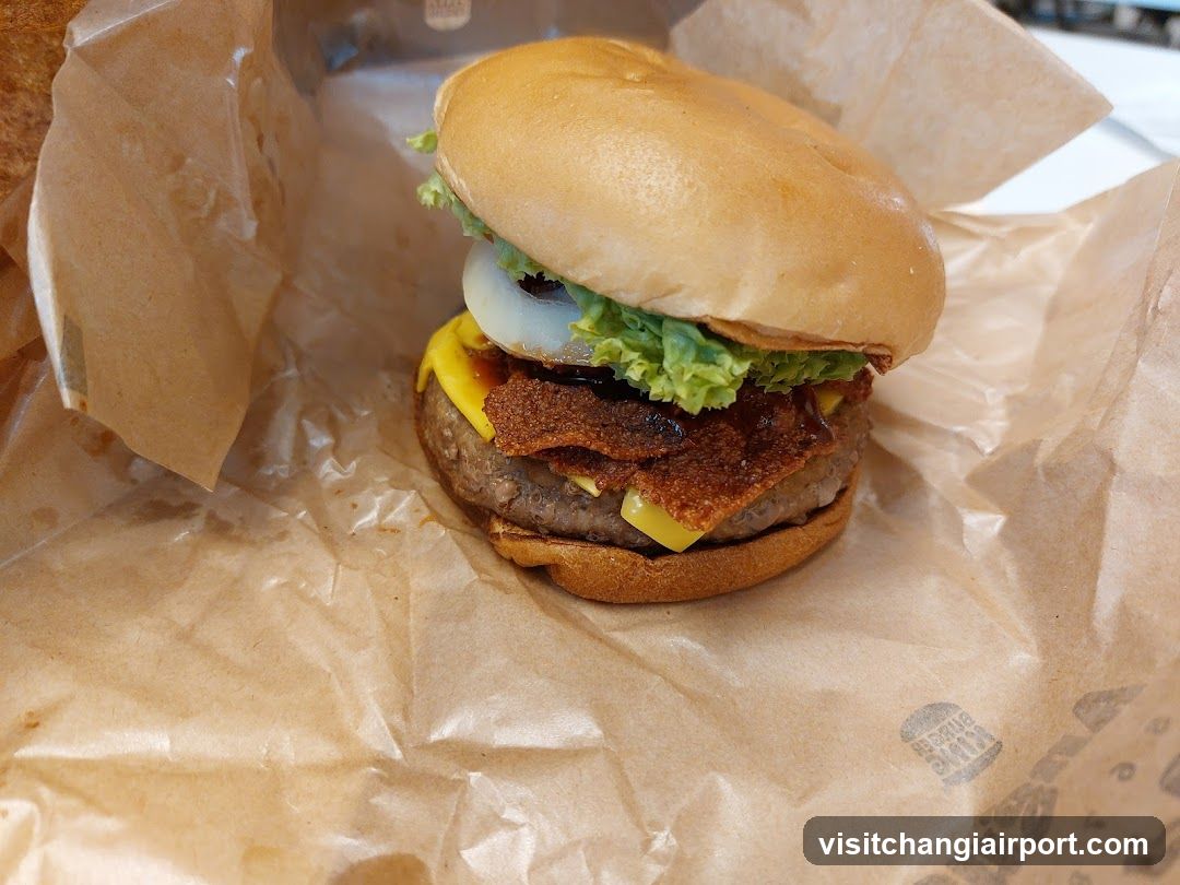 Burger with Bacon and Egg
