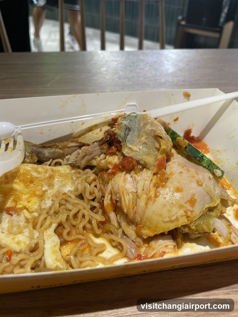 Noodle Dish with Chicken and Egg