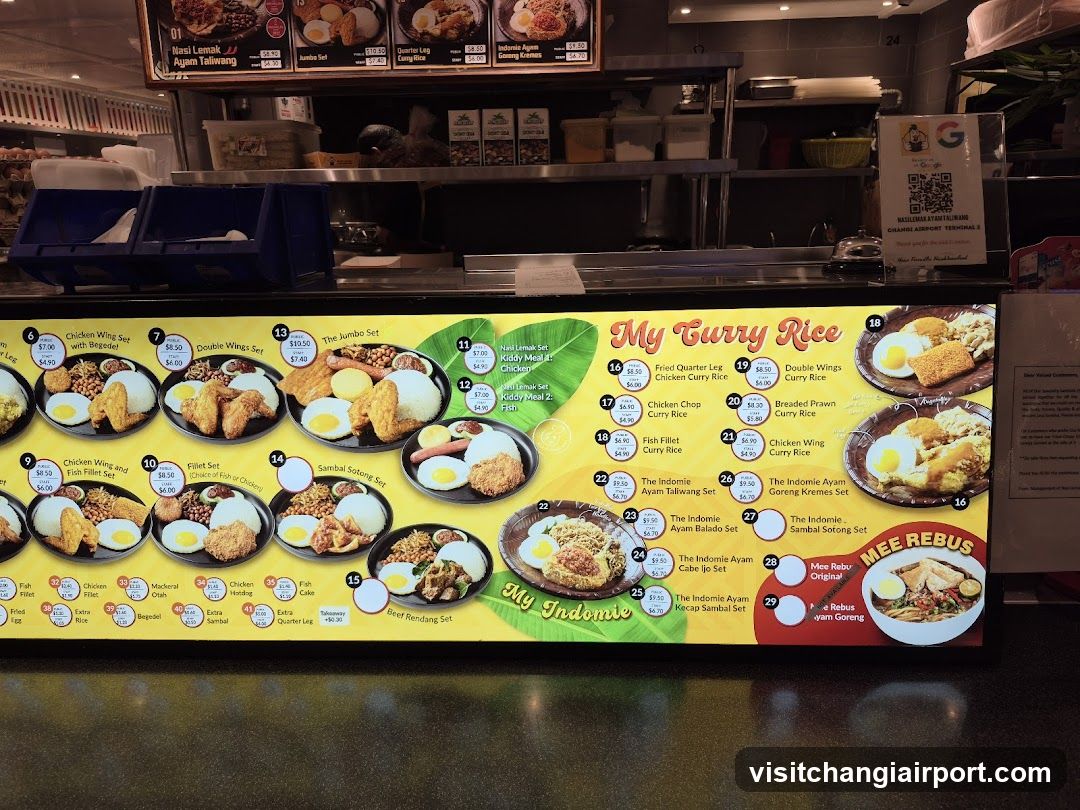 My Curry Rice Menu Board