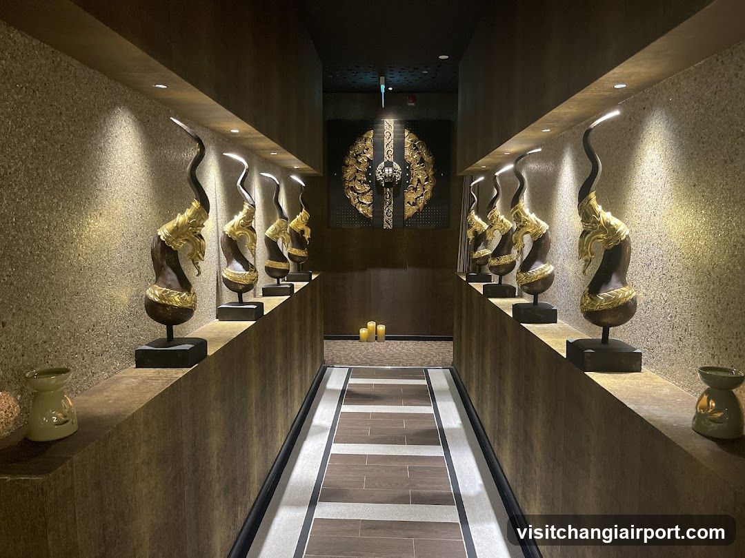 Decorative Hallway with Sculptures